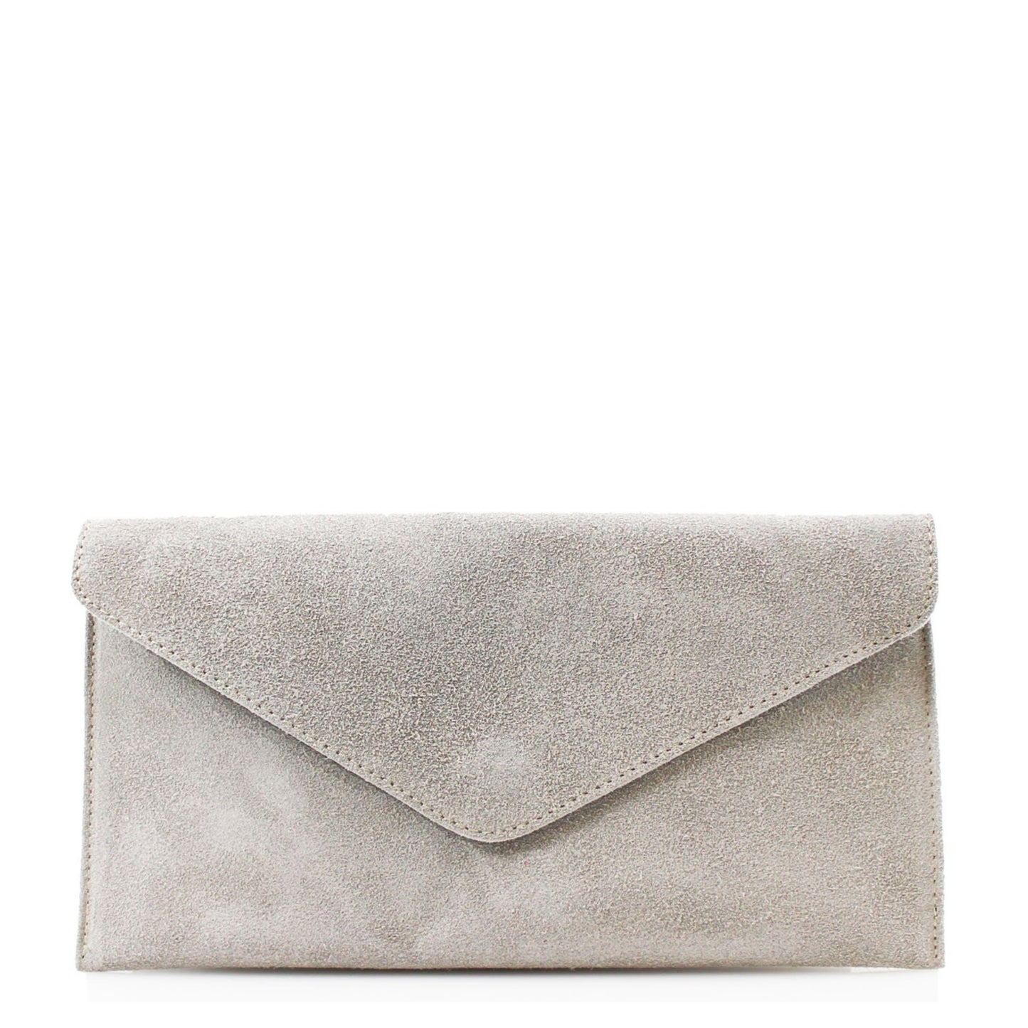 Suede Clutch Bag