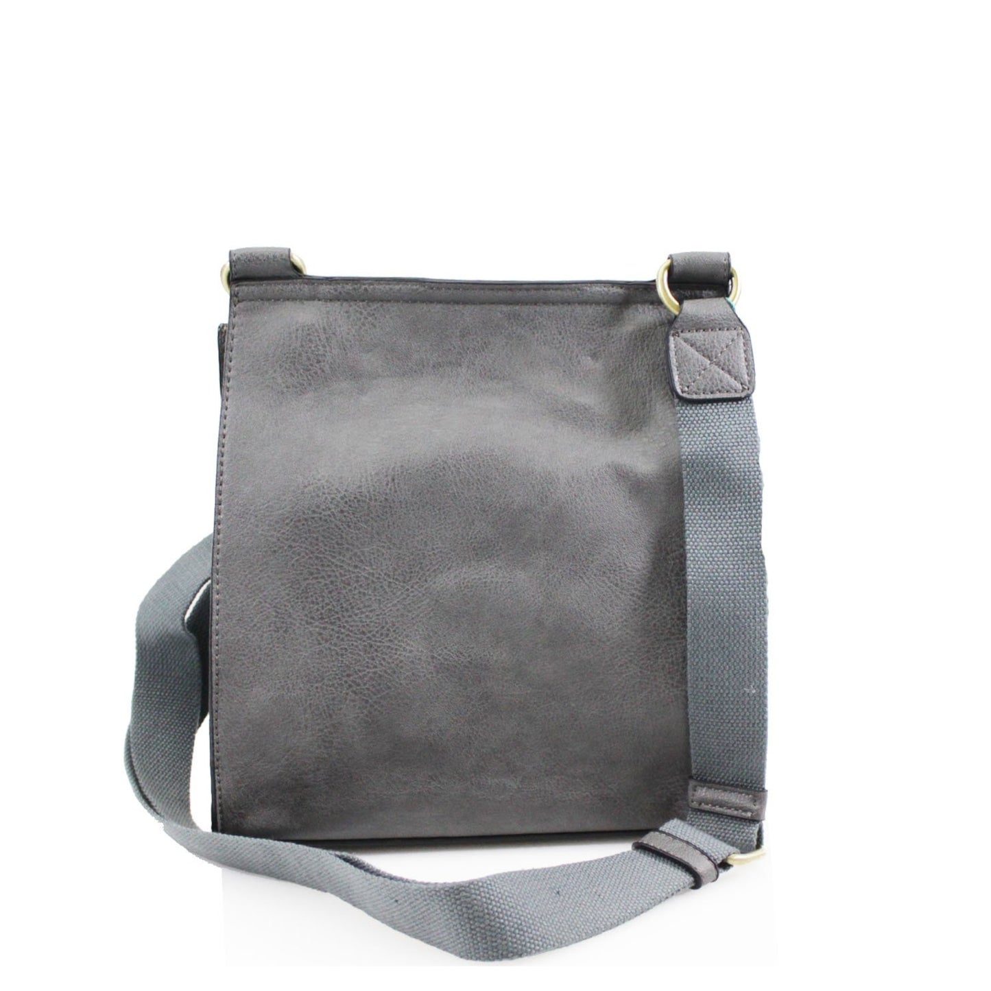 Twist Lock Messenger Crossbody Bag