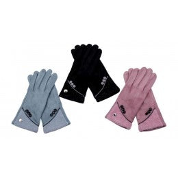 Fleece 3 button gloves